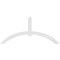 Ekena Millwork Archdale Architectural Grade PVC Gable Bracket, 108"W x 49 1/2"H x 4"D x 6"F, 11/12 Pitch GBP108X50X0406ARC00 - alternate 4